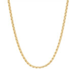Edelstahl Gliederkette goldfarben, glänzend, 60 cm - Hauptbild