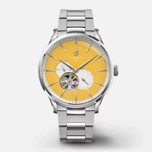 Initial offenes Herz - Gelb