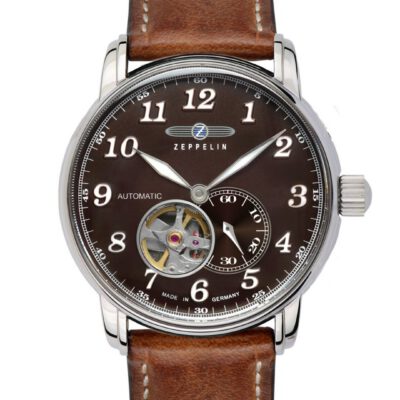 LZ127 Graf Zeppelin Automatik Open Heart – Braun