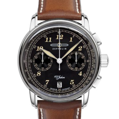 Bicompax Chronograph „100 Jahre Zeppelin“ Quarz – Schwarz