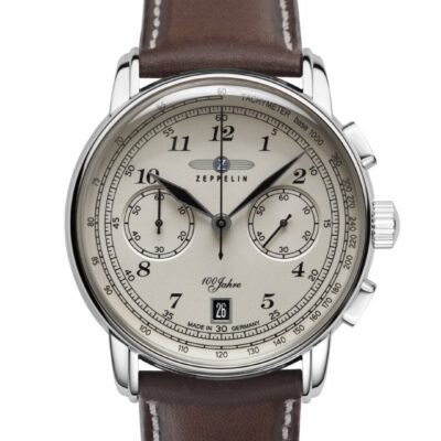 Bicompax Chronograph „100 Jahre Zeppelin“ Quarz – Weiß