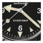 Scientigraf – Dreizeiger/Stahlband - Galeriebild